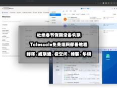 Talescale免费组网全平台NAS部署教程